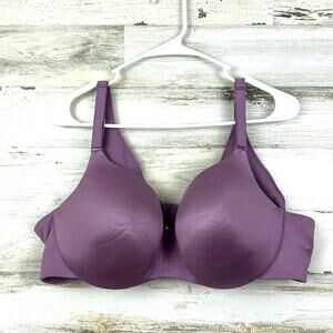 Cacique Women’s Plus 44C Purple Lightly Lined Balconette Bra NEW